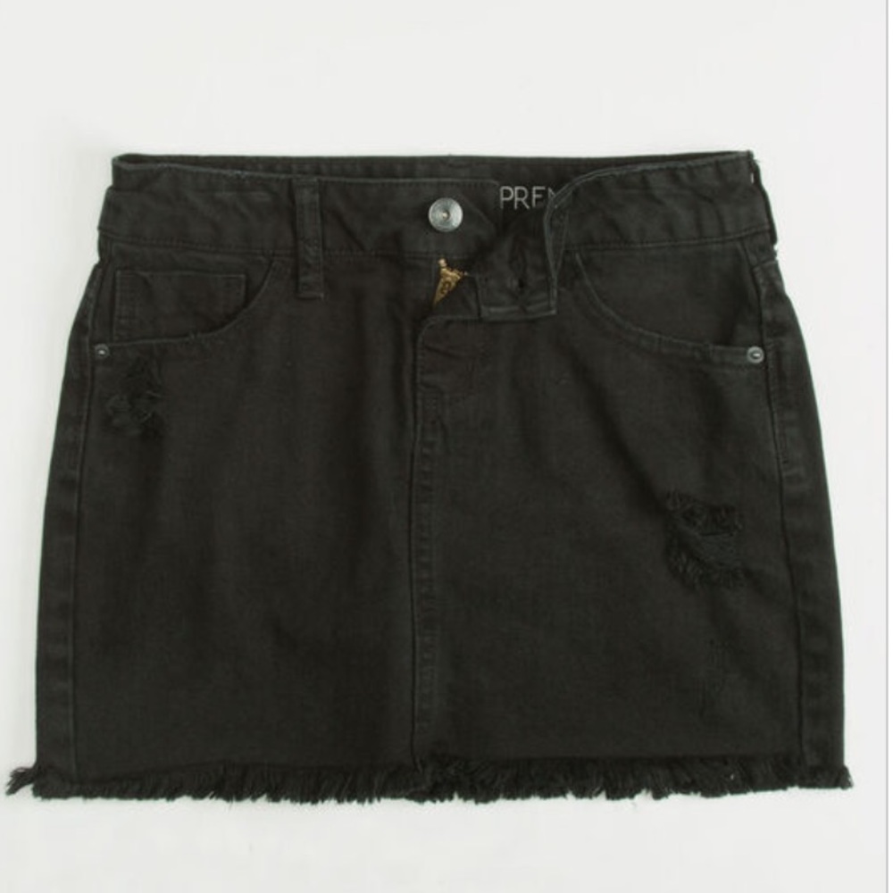 Black Jean skirt